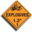 1.2 explosives