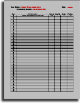 fireworks cue sheet