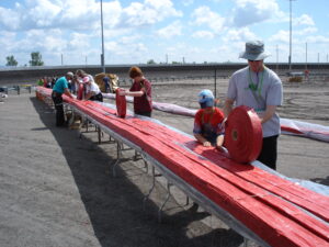 Building the firecracker superstring at the PGI convention 2004