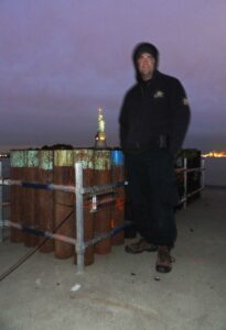 statue of liberty fireworks setup