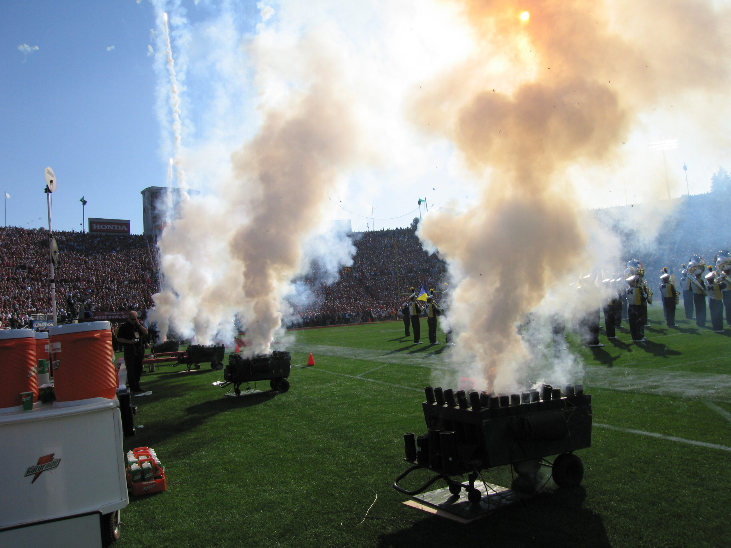 Stadium fireworks