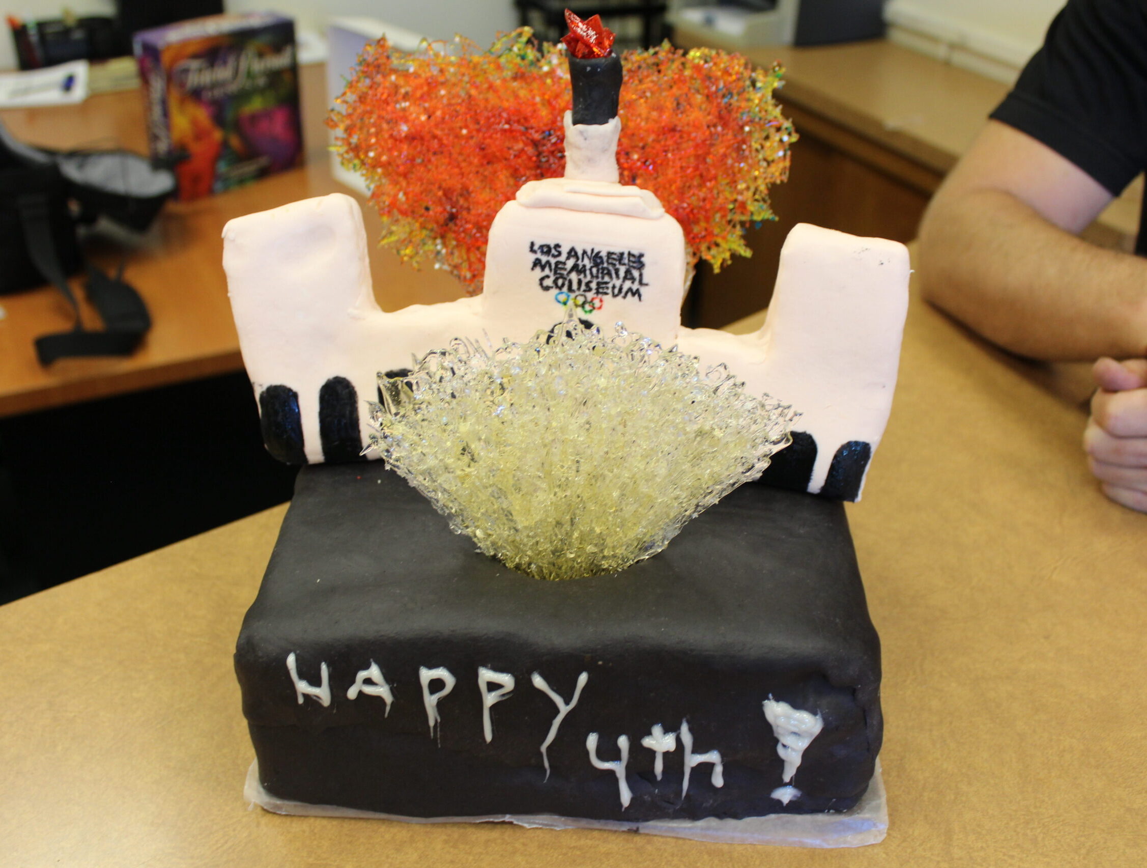 Fireworks cake la coliseum